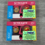 Vintage Scotch Scream'r Blank Audio Cassette 45 Min Pink Lot 2 3M New Sealed. Fixed Price $15.99.