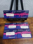 Lot Of 6 Sony HI8 8MM New Sealed Hme 120 Minute Videocassette Nos Ntsc. Fixed Price $60.00.