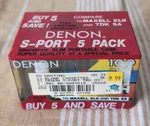 Vtg Denon Sport High SP-H100V5E Sealed Pack Type Ii Blank Recording Tape. Fixed Price $124.95.