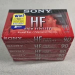 5-PACK Sony Hf 90 Normal Bias Blank Cassette Tapes New Partially Sealed. Fixed Price $9.99.