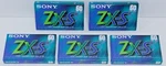 New 5 Lot Sony Zx-s Blank Cassette Tapes, Type Normal Bias Position 60 Minutes. Fixed Price $150.00.