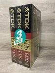 Tdk Blank Vhs Tapes 3 Pack Video Cassette Vcr T120 Ehg 6HRS New Sealed. Fixed Price $6.95.