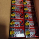 Memorex Dbs 60 Audio Cassettes 7-PACK Box Of 10 New Sealed Old Stock 70 Tapes. Fixed Price $76.36.