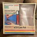 Recoton Video Vcr Care Pak Vhs Head Cleaner & Cover Nos. Fixed Price $29.99.