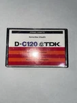Tdk D-C120 Blank Cassette Tape New Not Sealed Vintage Made Japan. Fixed Price $49.99.