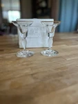 Vintage Mikasa Carat Gold Slovenia Crystal Candle Holders Romantic Boho. Fixed Price $25.99.