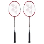 Yonex Zr 100 Light Aluminium Blend Badminton Racquet With Full Cover Red Set 2. Fixed Price $52.00.