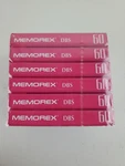 Vintage Memorex Dbs 60 Cassette Tape Pink Clear New & Sealed Lot Of. Fixed Price $14.99.