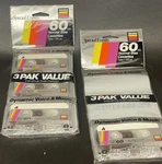 2 Vtg Gemini SE60 3-PAK Blank Cassette Tapes Normal Bias Sealed Nos. Fixed Price $9.99.