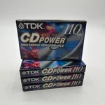 Tdk PWR-110MIN Cd Power. High Bias/energy Performance Cassette. (lot Of 4) New. Fixed Price $24.99.