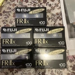 Fuji Extra Slim 100-MIN Cassette Tape Fr-iix 5-PACK. Fixed Price $55.00.