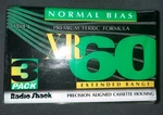 3 Pk Radio Shack XR60 Extended Range Normal Bias Type 1 Cassettes Sealed. Fixed Price $5.24.