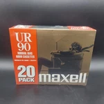 Factory Sealed Pack 20 Maxell UR-90 Blank Audio Cassette Tapes Free Shipping. Fixed Price $80.00.