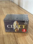 Sony It Cassette Minutes 5 Pack High Bias Type Ii C-90CDT2A. Fixed Price $22.50.