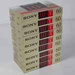 Sony Minute Blank Audio Cassette Tapes C-60HF Lot Of 9 New & Sealed. Fixed Price $49.00.
