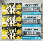 Lot Of 6 Sony And Supertape New Sealed Audio Cassettes Tapes Metal Bias. Fixed Price $90.00.