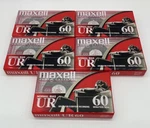 Maxell 60 Minute Normal Bias Ur Audio Cassette Tapes 5-PACK New Still Sealed. Fixed Price $15.30.