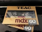 Of 2 -teac MDX60, Metal Position 70QS Eq Cassette Tape, Black, Japan, Sealed. Fixed Price $199.00.