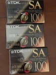 Tdk Sa 100 Recordable High Bias Iec Ii/type Min Cassette Tapes 3-PACK. Fixed Price $20.00.