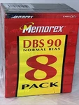 New Memorex Dbs 90 Normal Bias Audio Cassettes Sealed 8 Pack Factory. Fixed Price $14.99.