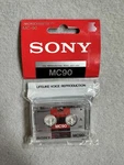 Sony MC-90 Microcassette 180 Min Voice Recorder Tape New Sealed. Fixed Price $12.99.