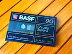 Basf Chrome Super Ii 90 Blank Cassette Tape (sealed), Us Duties Included. Fixed Price $35.00.