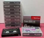 Vtg Maxell HS-4/60S 4MM Data Cartridge Imation DDS-90 Cassette Tape Lot Sealed. Fixed Price $44.50.