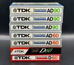 Lot Of 3 Tdk AD90, AD60 & Cassettes: Rare 1982 Sealed Japan Made. Fixed Price $99.00.