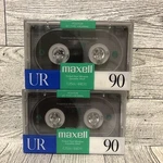 Maxell Ur 90 Normal Bias Tapes New 2 Pack W/ Tinted Oval Window Cassette Shell. Fixed Price $18.43.