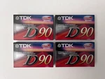 (lot Of 4) Tdk D90 High Output 1ECI Type Audio Cassette Tapes Min New. Fixed Price $23.99.