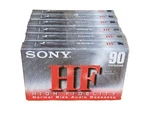 6X Sony HF90 Type Normal Bias 120 Blank Cassette Tapes New Old Stock Sealed. Fixed Price $21.99.