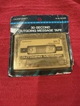 Duofone 30-SEC Outgoing Message Tape (cat. No. 43-435) For Answering Machine.. Fixed Price $8.99.