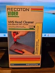 Recoton Vhs Video Cassette Head Cleaner Non-abrasive For Vcr V-144 New, Sealed. Fixed Price $6.99.