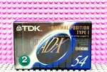 Tdk Ad-x 54 1992 Japan Twin Pak Type Blank Cassette Tapes (2) (sealed). Fixed Price $53.99.