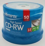 Memorex 50 Pk Hi Speed Rewritable Cd-rw 12X 700MB 80MIN 03433 New Sealed. Fixed Price $35.00.
