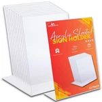 1INTHEOFFICE Acrylic Slanted Sign Holder 8.5 X 11 Inches - Pack 12, Clear .... Fixed Price $51.44.