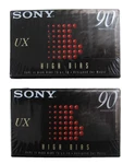 Sony Ux 90 Type Ii CRO2 High Bias Blank Audio Cassette Tapes New Sealed Pack. Fixed Price $17.75.