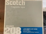 Scotch Magnetic Tape 208 1/4" 2500 Ft 10.5" Metal Reel (lot Of 2). Fixed Price $50.00.