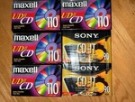 6 New/sealed Maxell & Sony High Bias Cassette Tapes Ud Ii 110 Cd-it 90. Fixed Price $33.99.