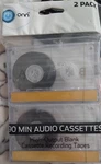 2 Pack 90 Min Cassette Audio Recording Tapes Onn. Fixed Price $9.99.