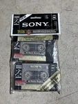 Sony Ii 90 Minutes Type Blank Cassette 2 Tapes Sealed. Fixed Price $30.00.