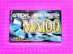 Tdk Ma 100 Type Iv 1997 Europe Blank Cassette Tape (1) (sealed). Fixed Price $41.39.
