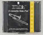 2X Capitol Stak-pak Blank Cassette Tapes 120 Minutes Nos Sealed Made Usa. Fixed Price $15.95.