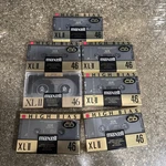 Lot Of 7 Maxell Xlii 46 Cassettes High Bias Ideal For Cd Original Packaging. Fixed Price $75.00.