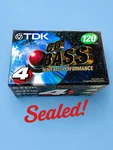 Vintage Tdk Cd Bass 120 Blank Cassette Tapes Sealed 4 Pack Nos Japan Y2K. Fixed Price $24.99.