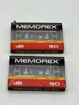 Memorex Db 90 Cassette Tape - Lot Of 2 Factory Sealed. Fixed Price $8.68.