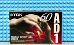 Tdk AD-1 60 1997 Japan Type I Blank Cassette Tape (1) (sealed). Fixed Price $26.99.