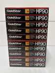 10 Pack Goldstar Hp 90 Blank Audio Cassette Tapes (sealed). Fixed Price $49.99.