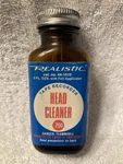 Vintage Realistic Tape Record Head Cleaner Bottle, 2OZ. Size, Empty, Radio Shack. Fixed Price $15.00.