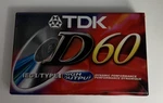 Tdk D-60 Cassette Tape New Sealed. Fixed Price $9.00.